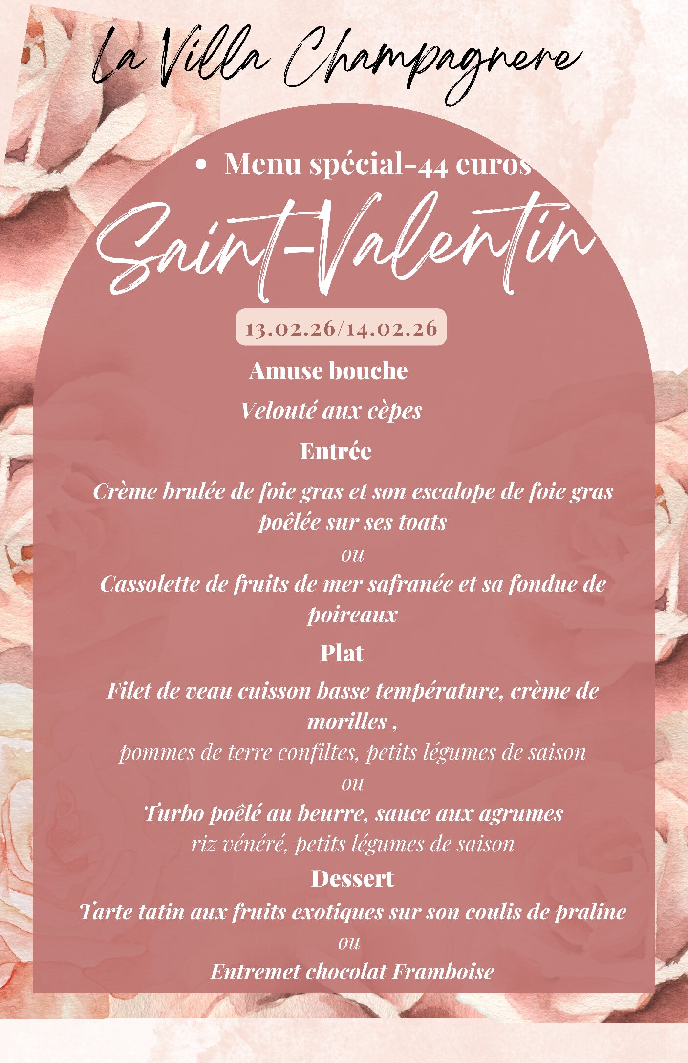 Menu Saint-Valentin 2026-02